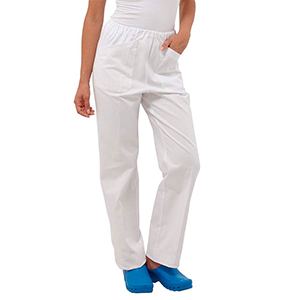 Pantalone da medico SIGGI Dr.Blue STAR Bianco 04PA0441-00-0014-B - Bianco