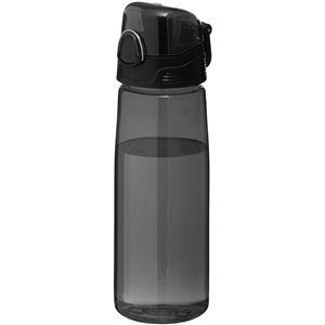 Borraccia Tritan personalizzata 700 ml CAPRI 100313 - Nero Trasparente 