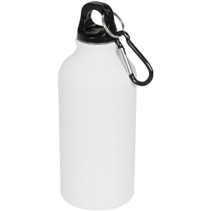 Borraccia alluminio personalizzata 400 ml  OREGON 100559 - Bianco 