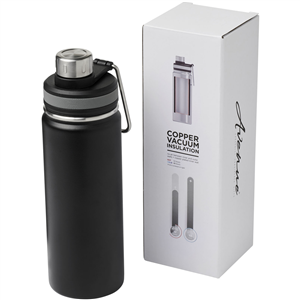 Borraccia termica personalizzabile 590 ml Avenue GESSI 100644 - Nero 