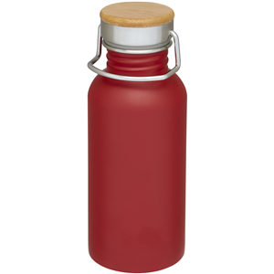 Borraccia acciaio trekking con dettagli in legno 550 ml Avenue THOR 100657 - Rosso 