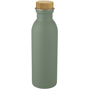 Borraccia acciaio inossidabile con dettagli in legno 650 ml KALIX 100677 - Verde Melange 