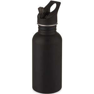 Borraccia con cannuccia personalizzata 500 ml LEXI 100695 - Nero 