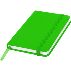 Taccuino con elastico e copertina soft touch in formato A6 SPECTRUM 106905 - Verde Lime 