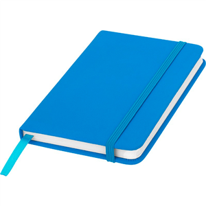 Taccuino con elastico e copertina soft touch in formato A6 SPECTRUM 106905 - Blu Chiaro 