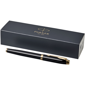 Penna stilografica in metallo Parker IM 107022 - Nero - Oro