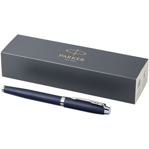 Penna roller in metallo Parker IM 107023 - Blu - Silver