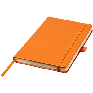 Taccuino con elastico e copertina in similpelle in formato A5 JournalBooks NOVA 107395 - Arancio 