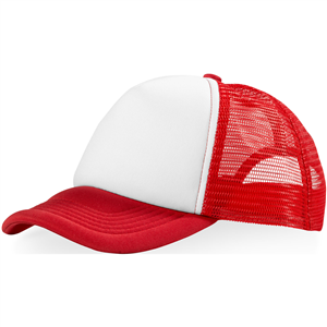 Cappellino a 5 pannelli Elevate Essentials - TRUCKER 111069 - Rosso - Bianco