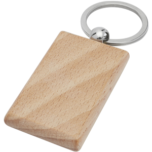 Porta chiavi legno promozionale GIAN 118122 - Naturale 