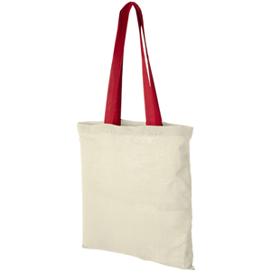 Shopper personalizzata in cotone 100gr cm 38x42 NEVADA 120131 - Natural - Rosso