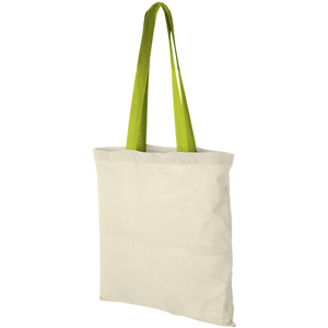 Shopper personalizzata in cotone 100gr cm 38x42 NEVADA 120131 - Natural - Lime