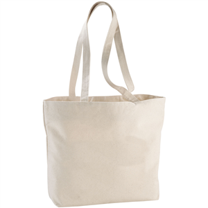 Borsa spesa personalizzata cm 45x33x10 in poliestere riciclato NINGBO 120331 - Natural 