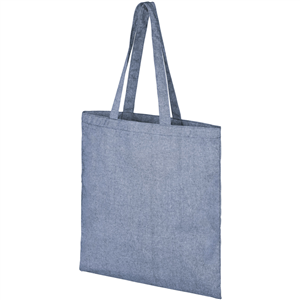 Shopper personalizzata in cotone riciclato cm 38x42 PHEEBS 120410 - Blu Melange 