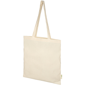 Shopper personalizzata in cotone biologico 100gr natural color cm 38x42 ORISSA 120491-N - Natural 