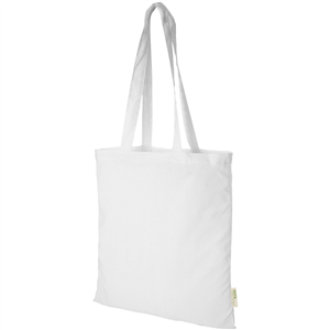 Shopper personalizzata in cotone biologico 100gr cm 38x42 ORISSA 120491 - Bianco 