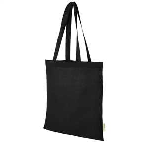 Shopper personalizzata in cotone biologico 100gr cm 38x42 ORISSA 120491 - Nero 