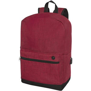 Zaino porta pc personalizzato da 15,6 pollici HOSS 120511 - Rosso Scuro Melange 