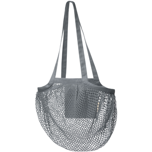 Borsa a rete in cotone biologico colorato | cm 36x40 PUNE 120519 - Grigio 