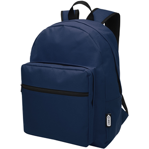 Zaino da viaggio personalizzato in rpet RETREND 120532 - Blu Navy 