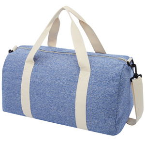 Borsone da viaggio in cotone riciclato PHEEBS 120582 - Blu Navy Melange 