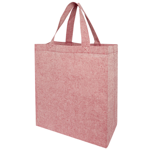 Shopper ecologica personalizzabile in cotone riciclato cm 28x15x33 PHEEBS 120613 - Rosso Melange 