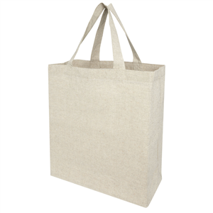 Shopper ecologica personalizzabile in cotone riciclato cm 28x15x33 PHEEBS 120613 - Melange Naturale 