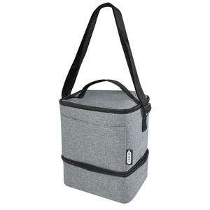 Borsa frigo in poliestere riciclato con portapranzo TUNDRA 120615 - Grigio Melange 