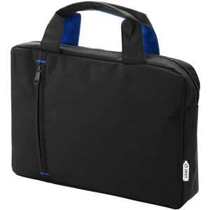 Borsa portadocumenti in poliestere riciclato DETROIT 120621 - Blu Royal - Nero