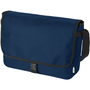 Borsa a tracolla in poliestere riciclato OMAHA 120622 - Blu Navy 