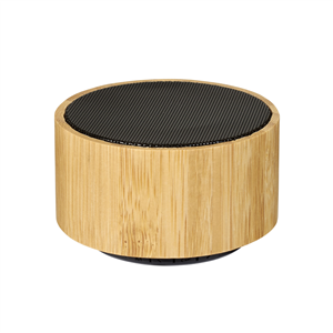 Altoparlante Bluetooth personalizzato in bamboo Avenue COSMOS 124100 - Naturale - Nero