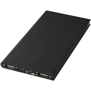 Power bank da 8000 mAh Avenue PLATE 124112 - Nero 