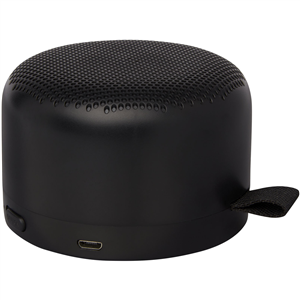 Speaker Bluetooth personalizzato in plastica riciclata Avenue LOOP 124222 - Nero 
