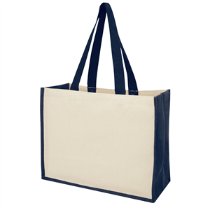 Shopper promozionale in tela e juta cm 42,5x32x19 VARAI 210701 - Blu Navy 