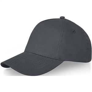 Cappello da baseball personalizzato in cotone 5 pannelli Elevate Life DOYLE 38677 - Grigio Tempesta 