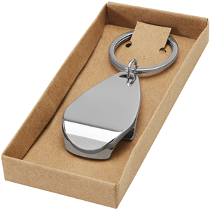 Portachiavi apribottiglie personalizzabile  538507 - Silver 