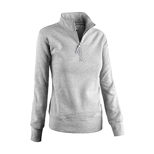 Felpa pubblicitaria mezza zip da donna Sottozero STRIKE 90200 - Grigio Melange