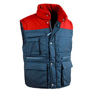 Gilet imbottito Sottozero ANTARES 9025 - Blu Navy - Rosso