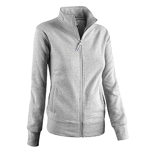 Felpa pubblicitaria da donna con zip Sottozero SKIP 90300 - Grigio Melange