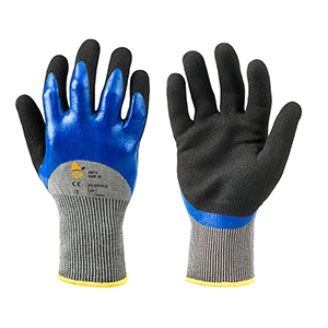 Guanto da lavoro antitaglio C 15 aghi rivestimento nitrile HDP AB15 - Blu Royal