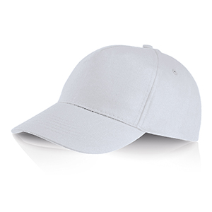 Cappello da baseball personalizzato in cotone 5 pannelli Legby Ocean Breeze PERRY D15571 - Bianco