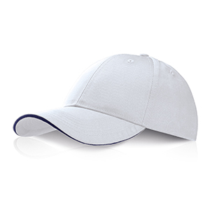 Cappellino personalizzato in policotone 6 pannelli Legby Ocean Breeze TYLER D15572 - Bianco