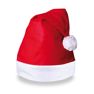 Cappello Babbo Natale personalizzato in feltro HO-HO D19801 - Rosso