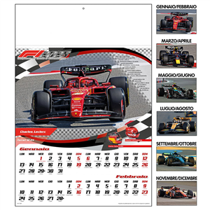 Calendario auto FORMULA 1 D2490 - Bianco