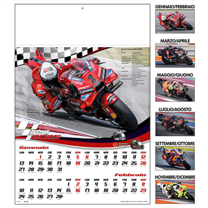 Calendario auto MOTO GP D2690 - Bianco