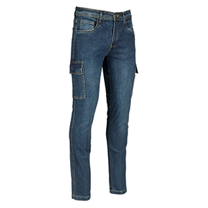 Jeans da lavoro elasticizzato Sottozero RODEO E0280 - Blu