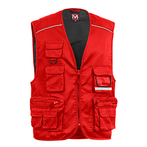 Gilet multitasche Myday POWER E0305 - Rosso