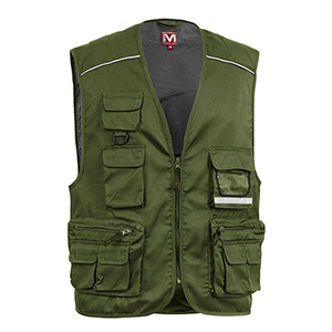 Gilet multitasche Myday POWER E0305 - Verde Scuro