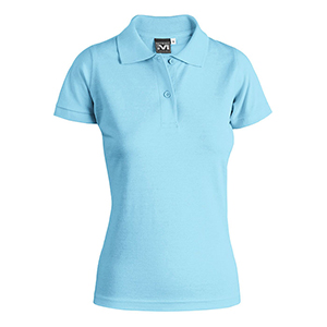 Polo donna in cotone 175gr Myday ANGY E0417 - Azzurro