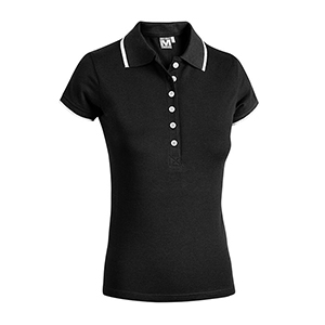 Polo da donna in cotone 180gr Myday MICHELLE E0418 - Nero